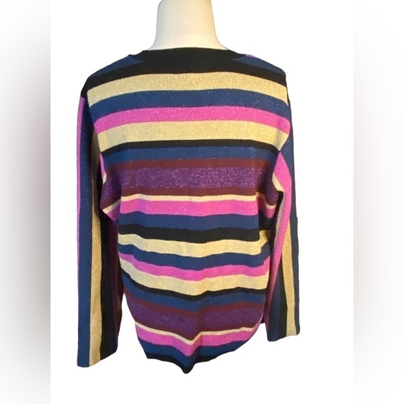 Rachel Roy Women's Plus Size Veda Stripe Sweater - Picture 3 of 7